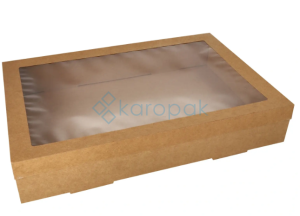 Pudełko kartonowe KRAFT z oknem 8x31x45cm 10szt