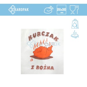 KIEL-PAK torba papierowa NA KURCZAKA duża 100szt