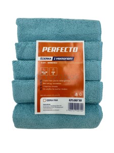 PERFECTO ścierka z mikrofibry 30x30 NIEBIESKA 5szt