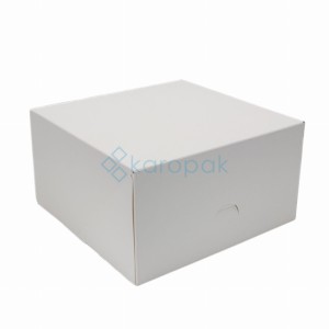 PUDEŁKO DO CIAST ZAMYKANE 220x220x120 BIAŁE 