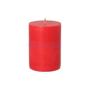 ŚWIECA PIEŃKOWA 70x100 CZERWONY 100% STEARYNA