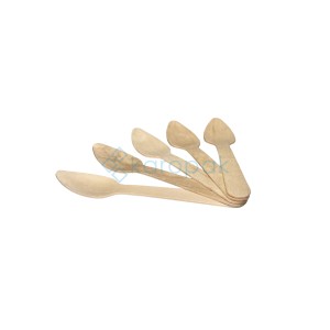 Love Nature łyżeczka drewniana 110mm 100 szt