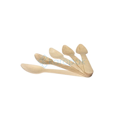 Love Nature łyżeczka drewniana 110mm 100 szt