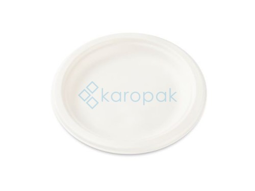 Talerz z trzciny cukrowej okrągły 17cm Love Nature 50 sztuk