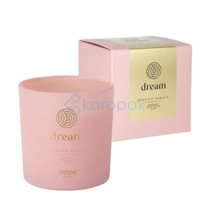 BISPOL Świeca zapachowa w matowym szkle z dwoma knotami DREAM 40h 