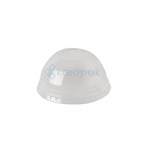 Wieczko do kubka PET wypukłe z otworem 78mm 50szt