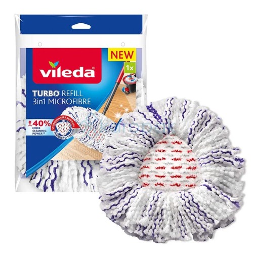 VILEDA Turbo Refill 3w1 microfibre wkład do mopa obrotowego