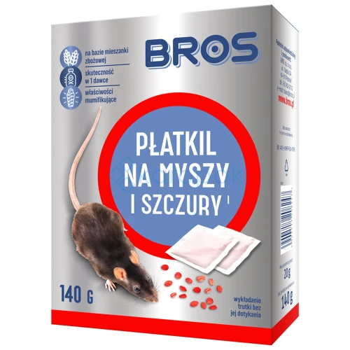 BROS Płatki na myszy i szczury 140g