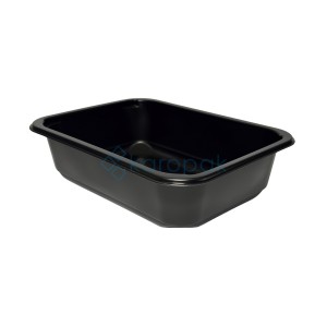 Pojemnik W1/602D 187x137x50 850ml CZARNY 80szt
