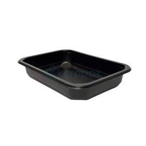 Pojemnik W1/601D 187x137x36 650ml CZARNY 80szt