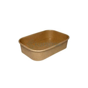 Pojemnik papierowy prostokątny KRAFT 172x120 1000ml 50szt