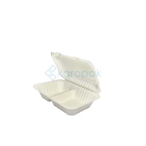 (EKO) Enjoy Be Eco menubox z trzciny cukrowej półobiad dwudzielny 230x156 (36/2/125)