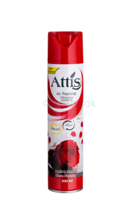ATTIS odświeżacz spray RÓŻANY (czerwony) 300ml (_/6/1)