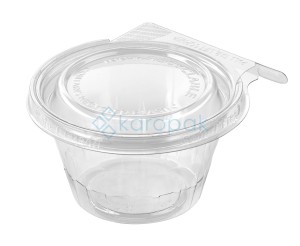 KUBEK Z PLOMBĄ TS8CCR 250ml Z PŁASKĄ POKRYWKĄ (0/1/400)