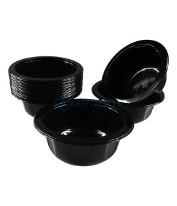 Miska do zgrzewu ZUPPO 500ml PP czarna fi148mm (_/8/50)