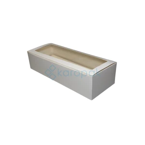 Pudełko na makowiec/rolade białe 340x130x80mm 25 szt