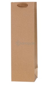 TOREBKA KRAFT NA BUTELKĘ/WINO 36x11x10cm