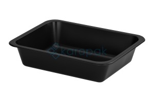 Pojemnik do zgrzewu niedzielony 227x178x50 CZARNY BITTNER 50 sztuk REUSE