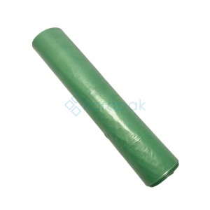 Worki na odpady 60L LDPE zielone ETYKIETA (_/40/15)