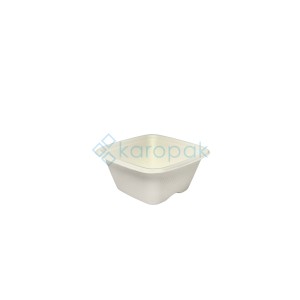 FINGERFOOD kubek kwadratowy z trzciny cukrowej PIRAMIDA 110ml (99/12/50)