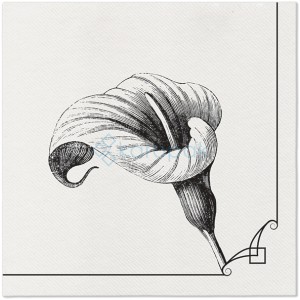 PAW Serwetka Airlaid 40x40 Memory Flower 50szt