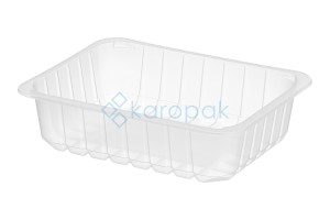 Pojemnik do zgrzewu niedzielony B-227x178x60 transparentny żebrowany (16/1/320)